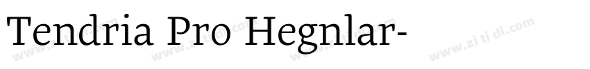 Tendria Pro Regular字体转换 Tendria Pro Regular字体转换